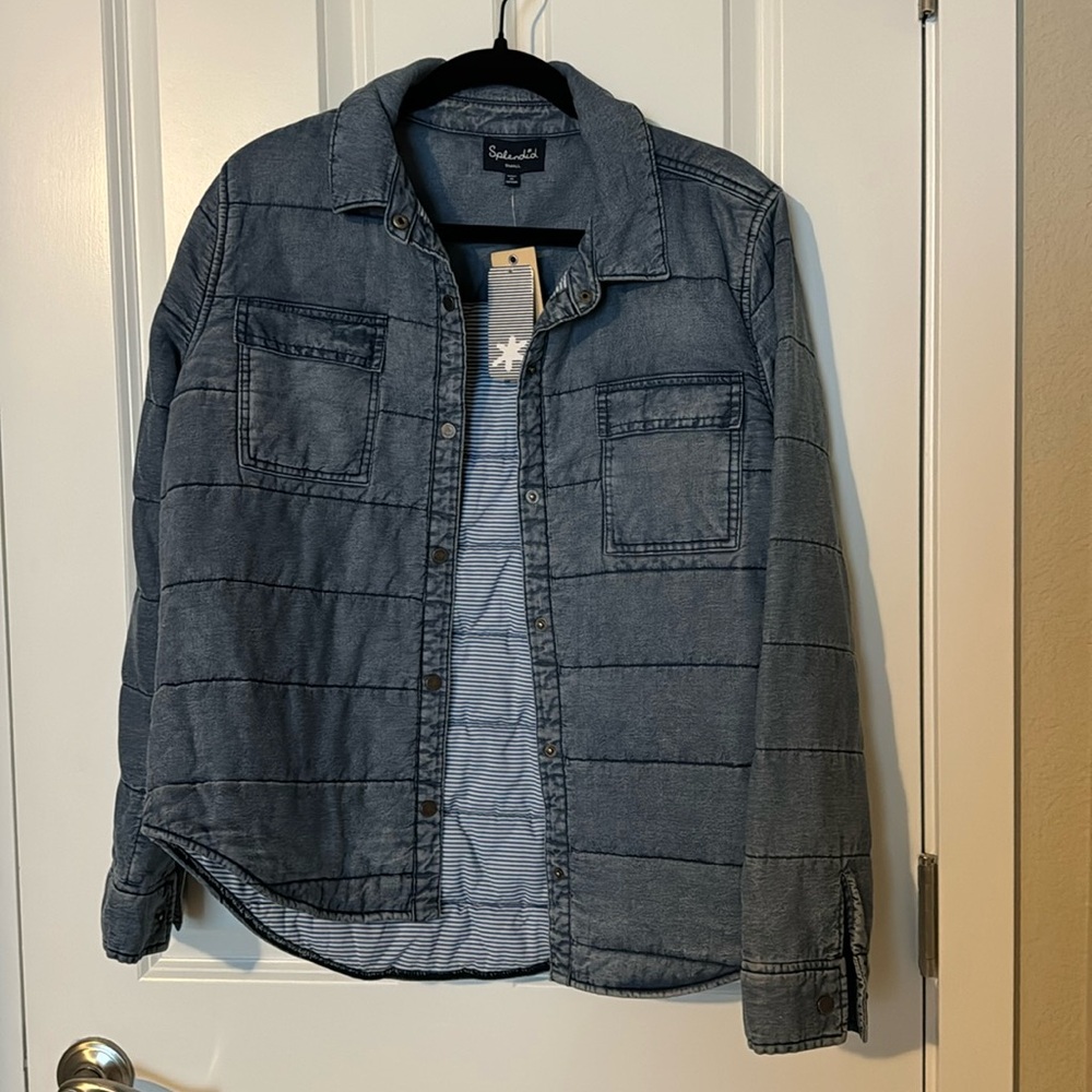 Splendid - women’s soft denim puff jacket- size small